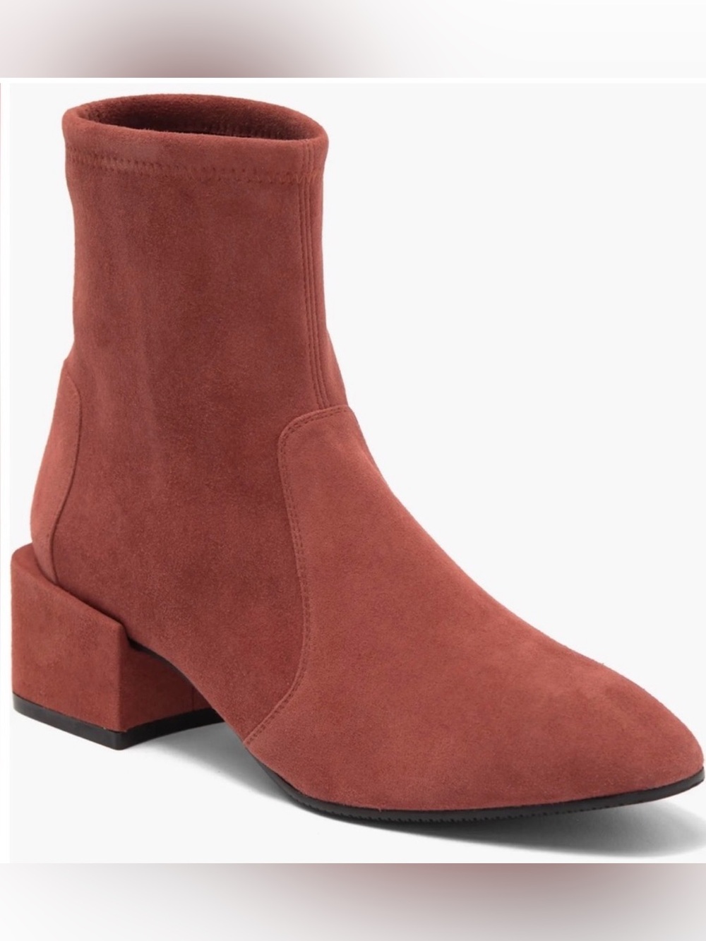 Stuart Weizmann Accordion
Suede Sock Bootie size 9 B